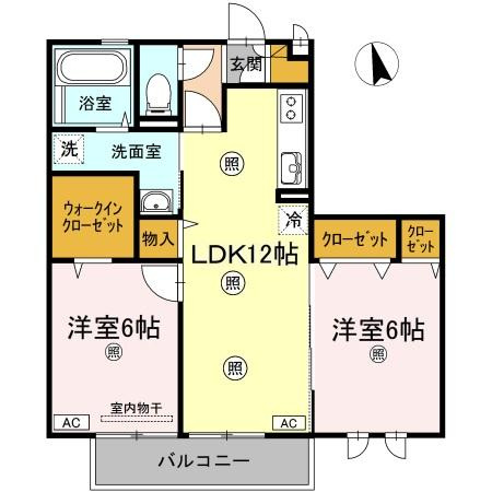 【間取り】 | メゾン　エミグラント　A棟