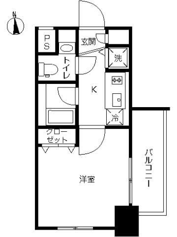 スカイコート新宿落合壱番館の間取り