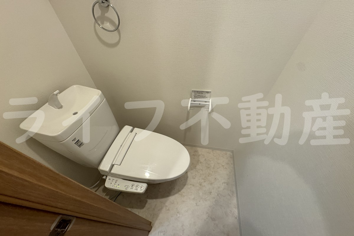 ヴィラナリー大今里のトイレ|ゆったりとした空間のトイレです