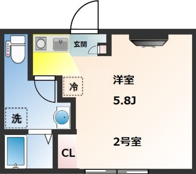 Novel　Court　東日暮里の間取り