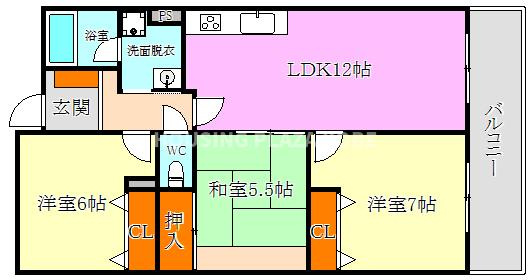 五色山アーバンリズの間取り