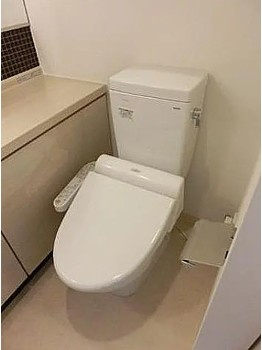中央区日本橋大伝馬町の賃貸マンションのトイレ