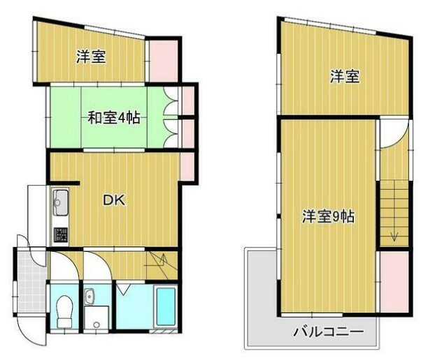 渡戸２丁目貸家の間取り