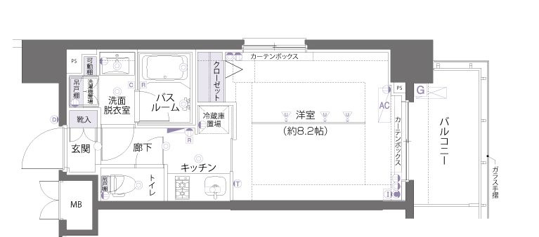 ZOOM両国の間取り|間取りです。