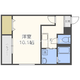 フジパレス長居西Ⅱ番館の間取り