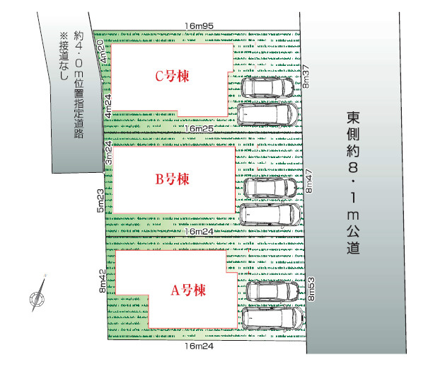 杉並区善福寺4丁目　土地41坪超×LDK20帖超　限定3棟の区画図