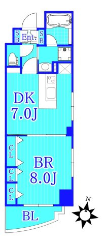 グリフィン横浜東口弐番館の間取り