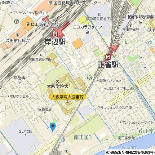 ミストラル岸部南の地図