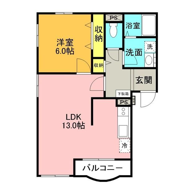 コートアロマの間取り