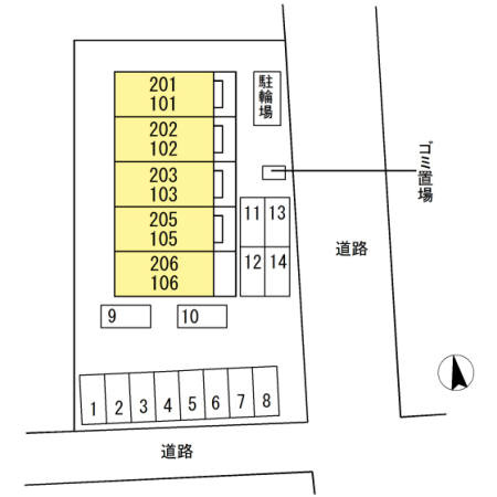 Y's ハウスの区画図