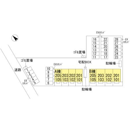 Orge A棟の区画図