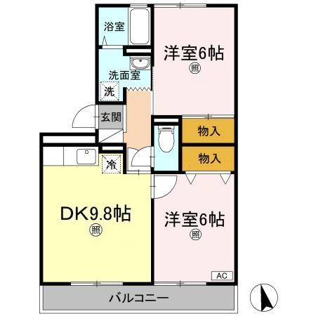 アペックス花ノ宮の間取り