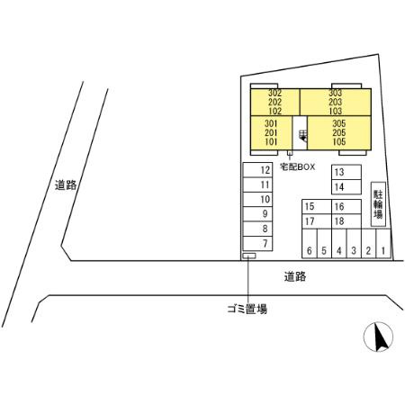 オラシオン A棟の区画図
