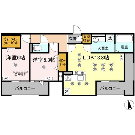 ギムレットBの間取り