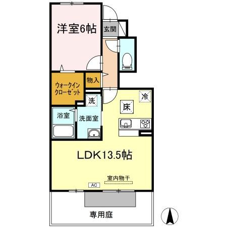 クレセール三谷の間取り