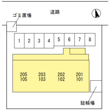 グランツ屋島の区画図