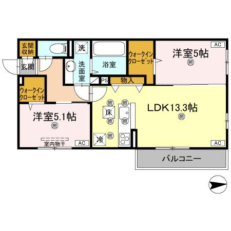コンフォリア木太の間取り