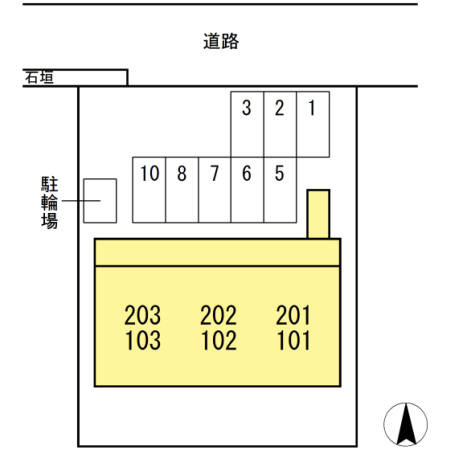 コーポ明日香の区画図