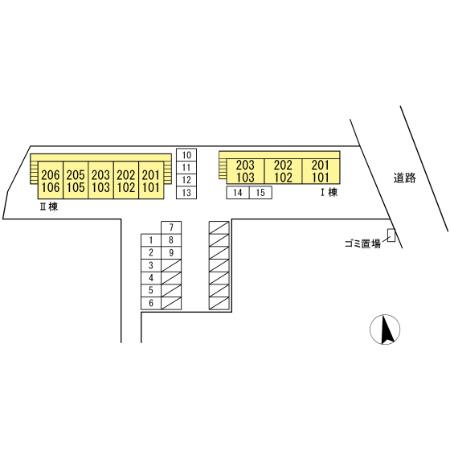 サンライフふたみⅡの区画図