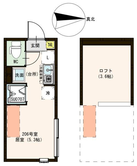 【間取り】 | ハーモニーテラス中村南