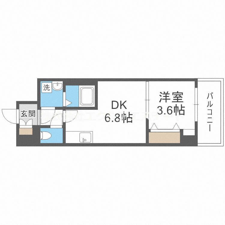 メルベージュ難波サウスIIIの間取り