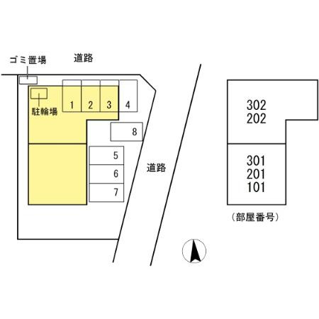 レインボーガーデンⅡの区画図
