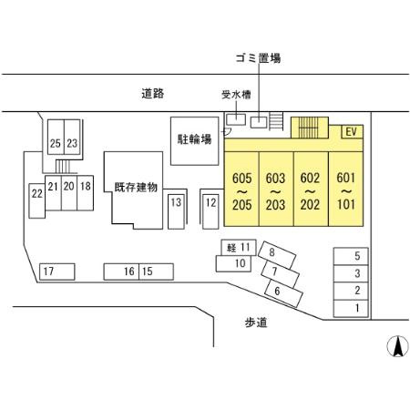 マンション ベアーズクラブの区画図