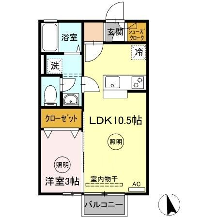 ユーラナス木太の間取り