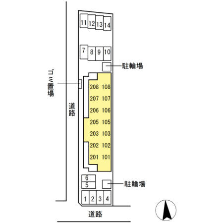 ユイマールガーデンⅢの区画図