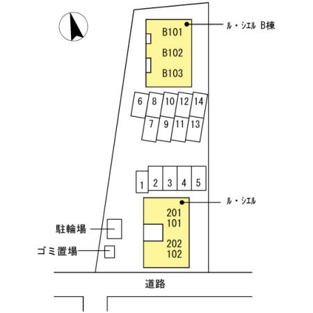 ル・シエルの区画図