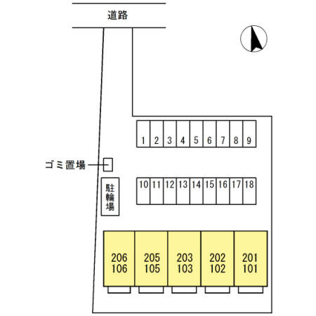 アルフレッサの区画図