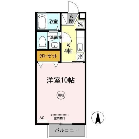 クレスト木太 B棟の間取り