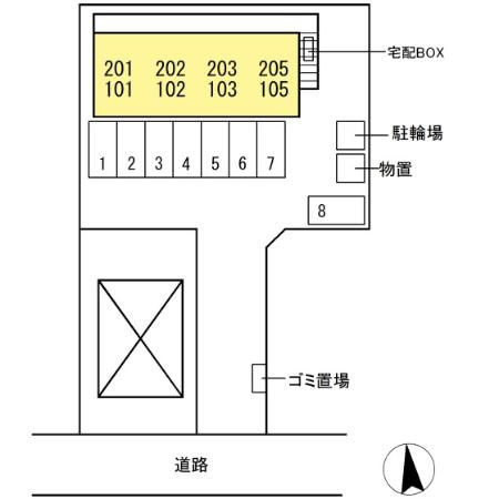 クリエ ガーデンの区画図