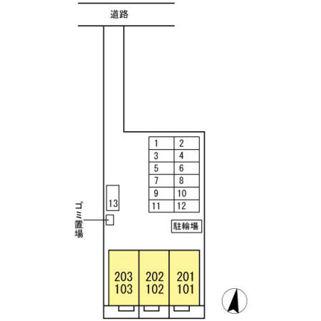 クローリス林町の区画図