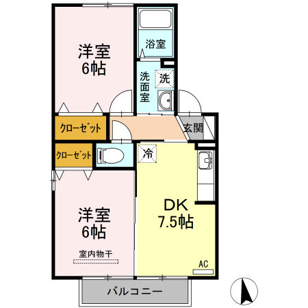 コンシェルジュⅡの間取り