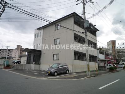 福知山市東羽合町の賃貸マンションの外観|福知山駅が徒歩近く★オール電化◇照明器具付き◎