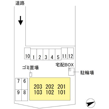グランモア出作の区画図