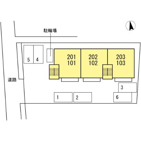 タカオハイツの区画図