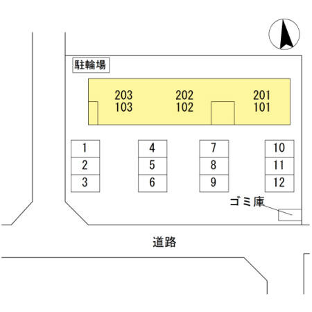 セントラルコートの区画図