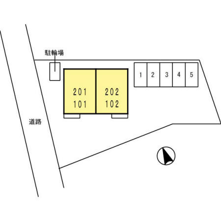 ピースタウン川東の区画図