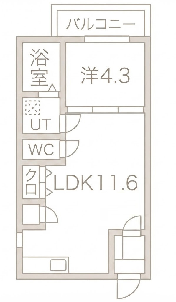 F maison SQUARE III番館の間取り
