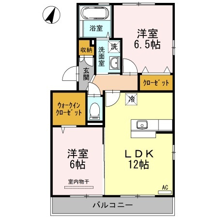 マインパレスⅡ B棟の間取り
