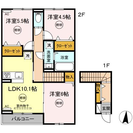 リバーフィールドⅡの間取り