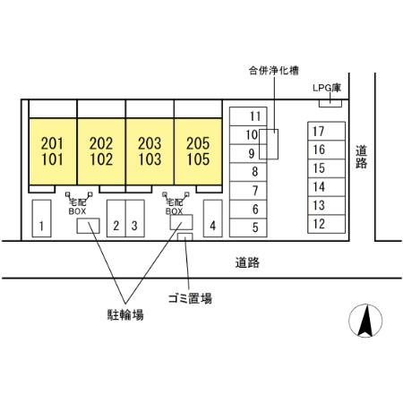リバーフィールドⅡの区画図