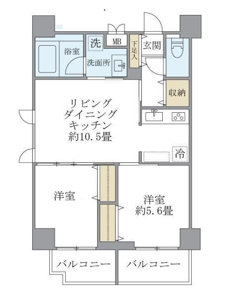 ＫＤＸレジデンス浅草の間取り|間取りです。