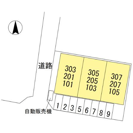 Park West 松縄の区画図