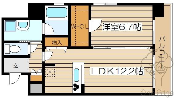 TOMODOAL北梅田の間取り