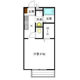 ヌーベルメゾン西間門の間取り