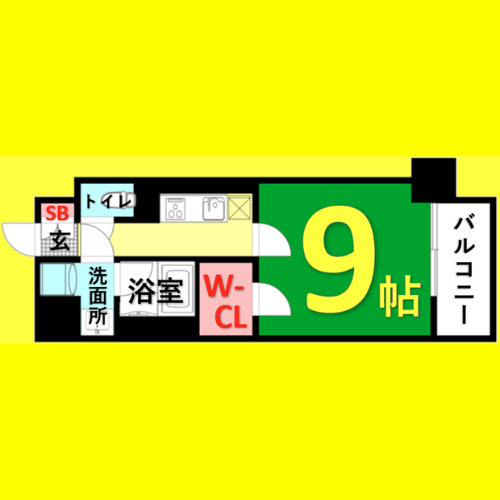 ツインアウルズ　名古屋市賃貸　仲介手数料無料の間取り
