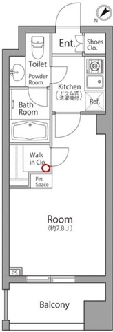 新品家具付きマンション中丸町6(KaGood東京)の間取り|※間取りと異なる場合は現状を優先します。